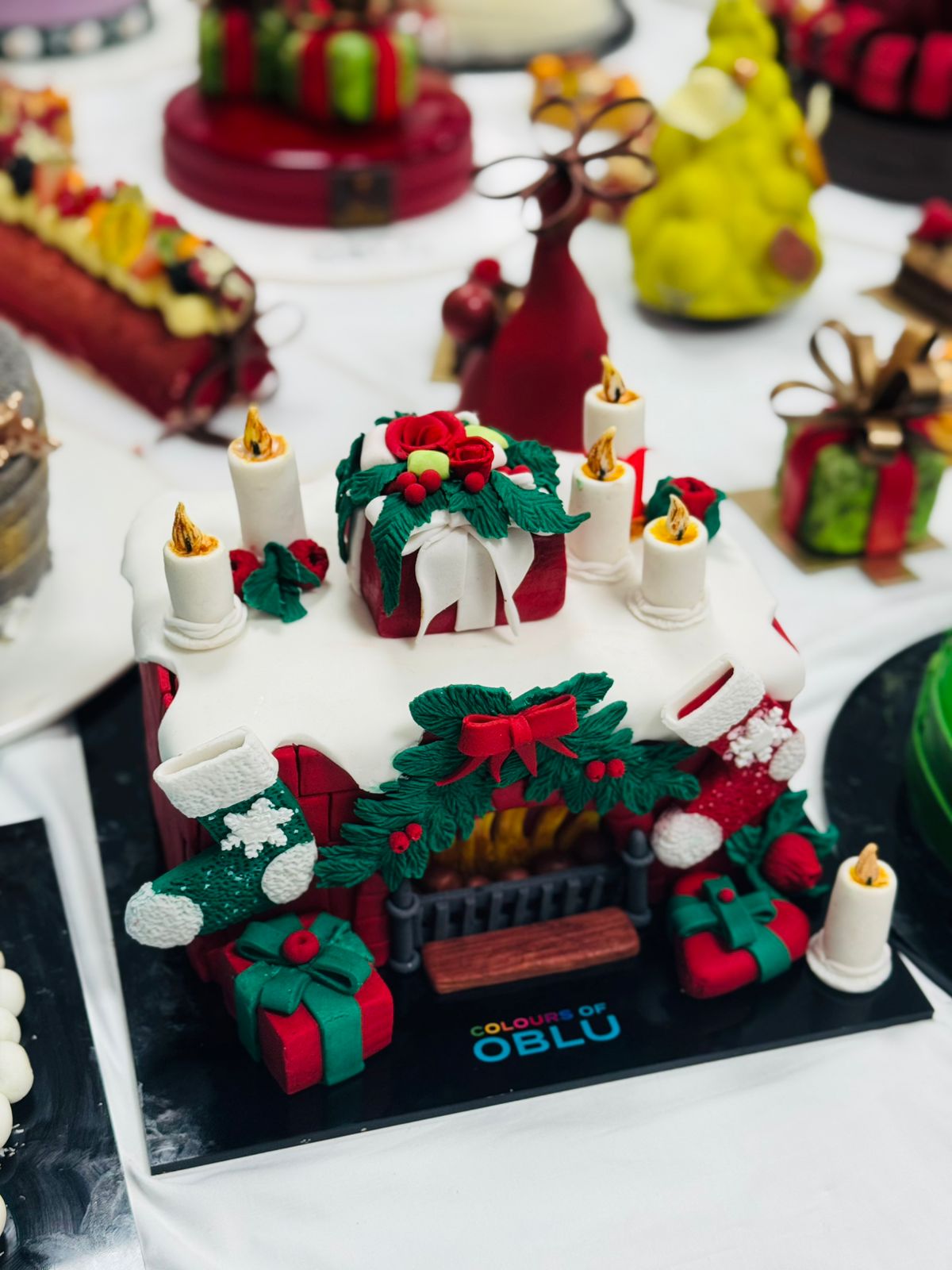 Fireplace cake
